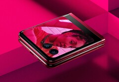 Das Motorola Razr 40 Ultra kombiniert ein großes Zweitdisplay mit einem Gehäuse, das auch in Viva Magenta erhältlich sein wird. (Bild: Evan Blass)
