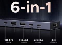 Das Revodock Pro ist ein günstiger USB-C-Hub mit einigen praktischen Anschlussmöglichkeiten (Bildquelle: Ugreen)
