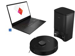 Alternate bietet einen interessanten Deal für das HP Omen 17 Gaming-Notebook und den Grundig VCR 7230 Saugroboter (Bildquelle: HP, Grundig)