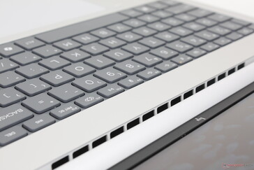 Unter dem Scharnier versteckte Lüftungsgitter