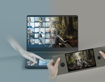 Der Touch-Bildschirm kann als Zweitbildschirm genutzt werden (Bildquelle: Wistron Corporation)