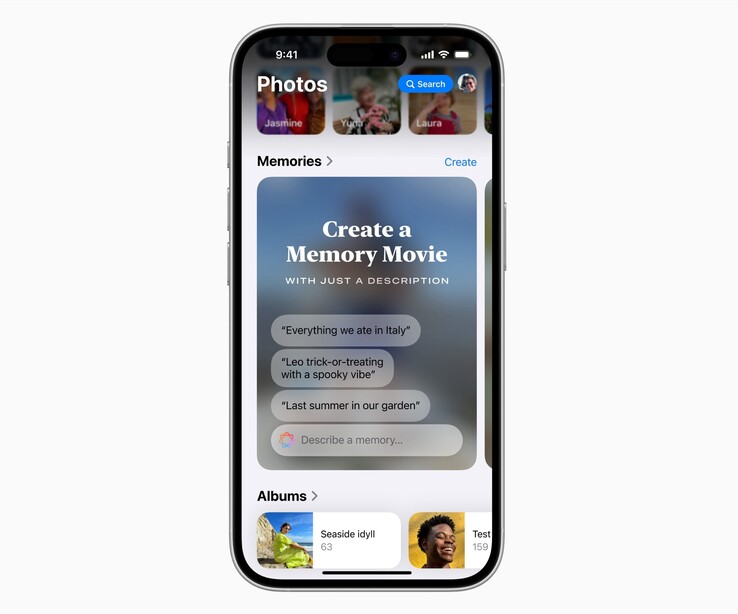 Apple Intelligence kann ab Frühling Foto-Rückblicke auf Basis einer Beschreibung des Nutzers erstellen.