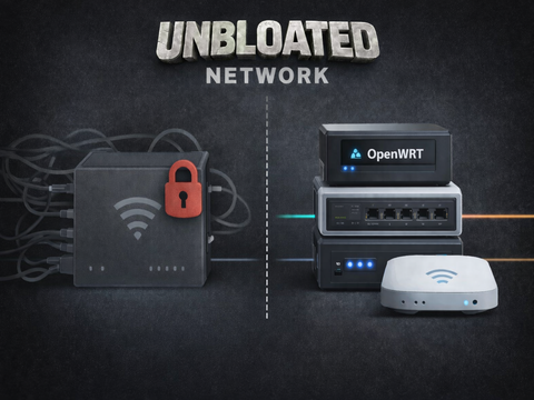 Provider-Router vs. OpenWRT-Netzwerk