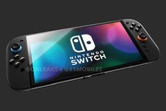 Die Nintendo Switch 2 soll ein größeres Display und einen neuen microSD-Kartenleser erhalten. (Bildquelle: @OnLeaks / 91mobiles)