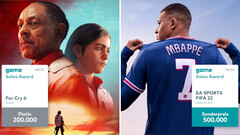 EA Sports FIFA 22 und Far Cry 6 sind die beliebtesten Spiele in Deutschland und werden für die Verkaufserfolge mit game Sales Awards prämiert.