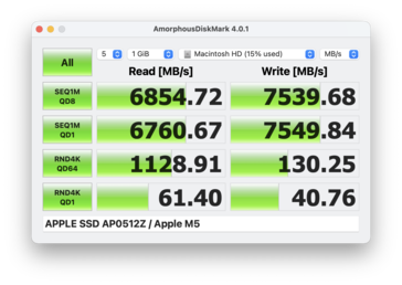 Disk Mark MacBook Air 13 M5