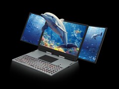 TriMax Pro: Laptop mit zwei klappbaren Zusatzbildschirmen (Bildquelle: TriMax Pro)