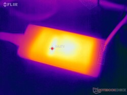 Das Netzteil erreicht bei hohen Lasten über 35 C