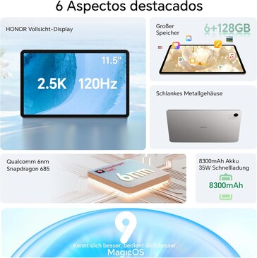 Beworben wird eine höhere Bildwiederholfrequenz (Bildquelle: Honor)