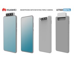 Huawei hat ein Patent zu einem Randlos-Phone mit Flip-Kamera und drei Sensoren eingereicht.