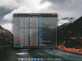 Br OS-Desktop mit einem Terminal-Fenster (Bildquelle: Br OS)