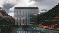 Br OS-Desktop mit einem Terminal-Fenster (Bildquelle: Br OS)