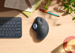 Mit der Ergo M575 bietet Logitech eine erschwingliche Trackball-Maus, die den Arm des Nutzers schonen soll. (Bild: Logitech)