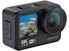 Die Kamera bringt zwei Bildschirme mit (Bildquelle: Pearl)