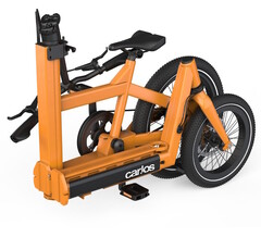 Das neue Fahrrad lässt sich zusammenklappen