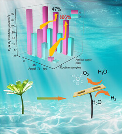 Ungünstige Winkel werden vermieden, die Effizienz steigt enorm. (Bildquelle: Wiley ChemElectroChem)