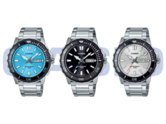 Von links nach rechts: Casio MTD-125D-2A3V, MTD-125D-1A3V und MTD-125D-7AV. (Bildquelle: Casio)