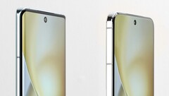 Vivo hat heute erstmals die Vorderseite des Vivo X200 offiziell in einer Seitenaufnahme enthüllt und vergleicht mit dem Vivo X100. (Bildquelle: Vivo)