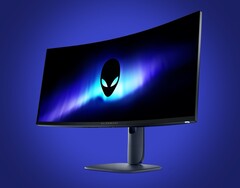 Der Alienware AW3425DW besitzt ein gekrümmtes 34 Zoll QD-OLED-Panel. (Bildquelle: Dell)