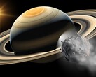 Illustration eines trojanischen Asteroiden, der dem Saturn folgt. (Bildquelle: Robert Lea - Canva)