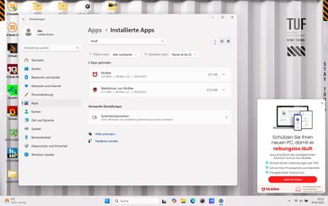 McAfee Webadvisor und Banner