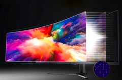 Durch den Einsatz einer Mini-LED-Hintergrundbeleuchtung kommt der neueste Monitor von Acer auf eine extreme Spitzenhelligkeit. (Bild: Acer)