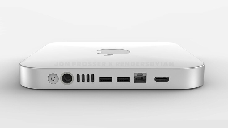 Schon im Jahr 2021 haben Renderbilder das angebliche Redesign des Mac mini gezeigt. (Bildquelle: Jon Prosser)