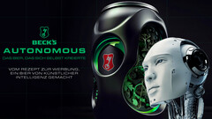 KI-Bier Autonomous: Beck's braut Bier nach KI-Rezeptur von ChatGPT, Branding von Midjourney.