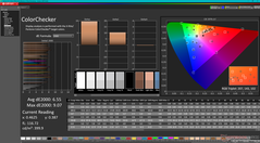 ColorChecker vor der Kalibrierung (HDR eingeschaltet)