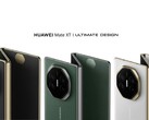 Das Huawei Mate XT, hier in weiteren potentiellen aber noch nicht bestätigten Farben, wurde am Tag vor dem Launch bereits 3,3 Millionen mal reserviert. (Bildquelle: Weibo)