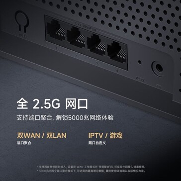 Es sind schnelle Ethernet-Ports vorhanden (Bildquelle: Xiaomi)