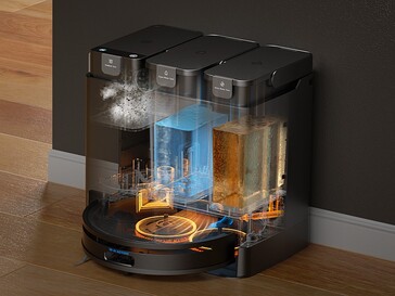 Eine Reinigung istin der Basisstation möglich (Bildquelle: Tab)