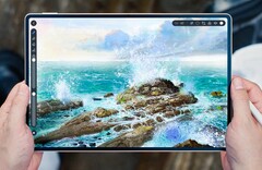 Das MatePad Pro 12.2 setzt auf ein Tandem-OLED-Display mit besonders schmalen Rändern. (Bildquelle: Huawei)