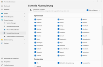 Die benötigten Sprachen bzw. Zeichen können individuell aktiviert werden.