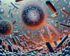 Forschern der australischen Monash University gelang mithilfe von Künstlicher Intelligenz ein Durchbruch im Kampf gegen multiresistente Keime. (Bildquelle: DallE3)