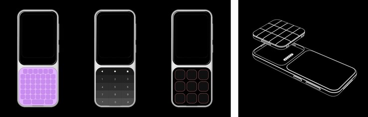 Das Tastenfeld des Sidephone kann vom Nutzer getauscht werden.