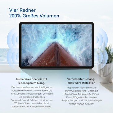 Es sind vier Lautsprecher verbaut (Bildquelle: Honor)