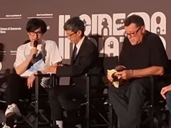 Kojima auf dem Piazza Film Festival in Rom