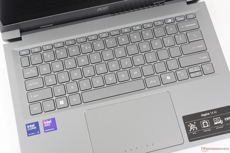 Ähnliches Tippen wie auf dem teureren Swift 14 AI