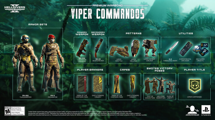 Helldivers 2 "Viper-Kommandos" Kriegsanleihe (Bild: Arrowhead)