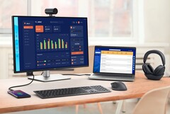 Der Dell Pro 27 Plus Monitor besitzt ein integriertes USB-C-Dock. (Bildquelle: Dell)